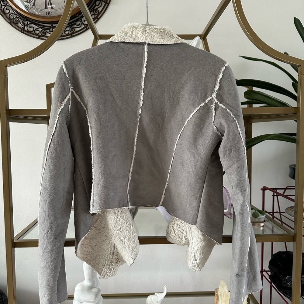Gray Shearling Jacket - image 2